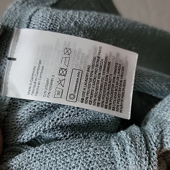 NWT H&M Soft Blue Poncho S Large - Picture 5 of 8